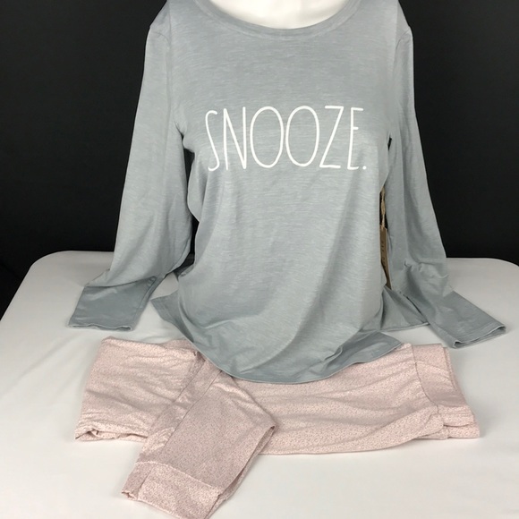 Rae Dunn Other - Rae Dunn  *Last one*. ’Snooze’ PJ set. SZ: Medium. NWT